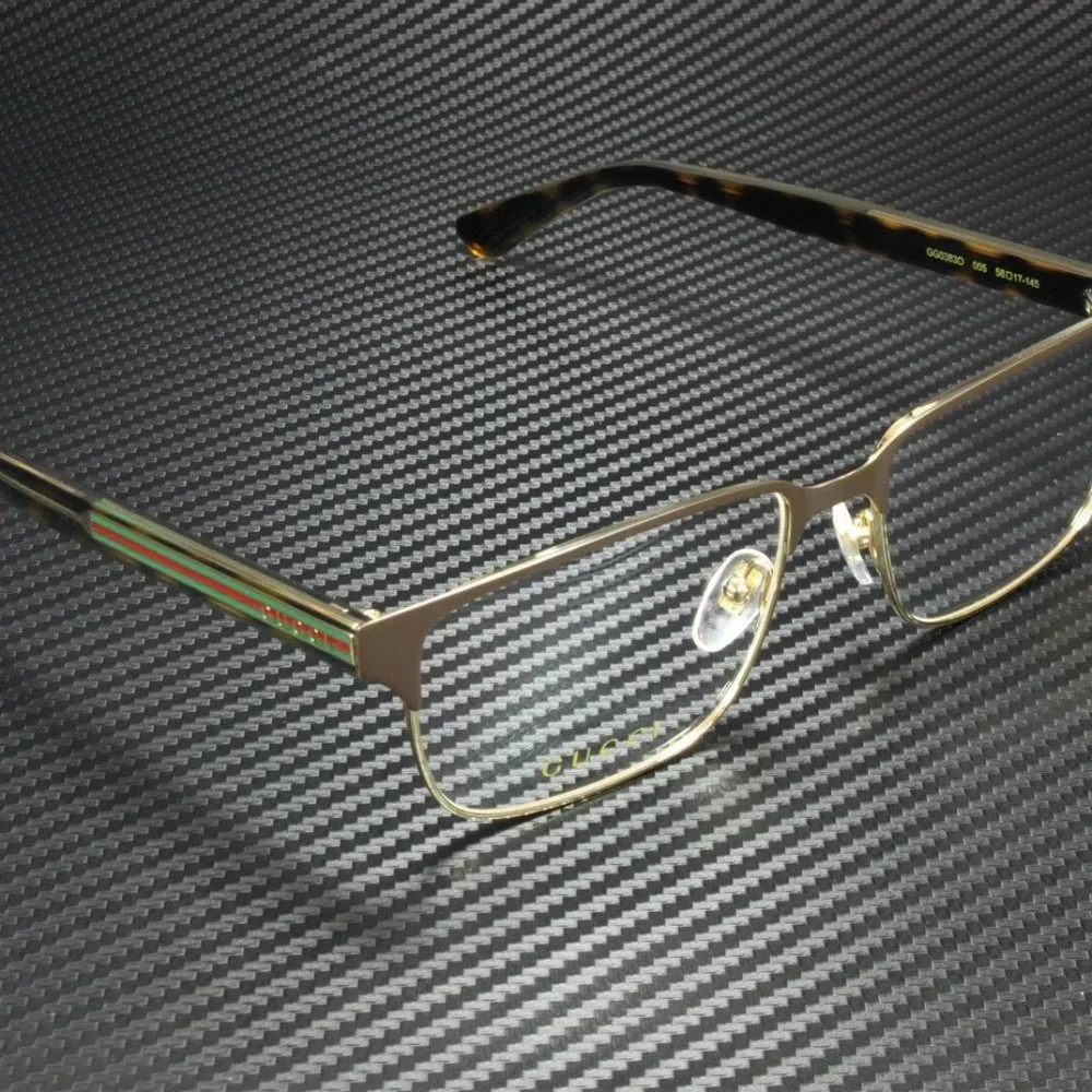Gucci Men's Crystal Havana 58mm Glasses